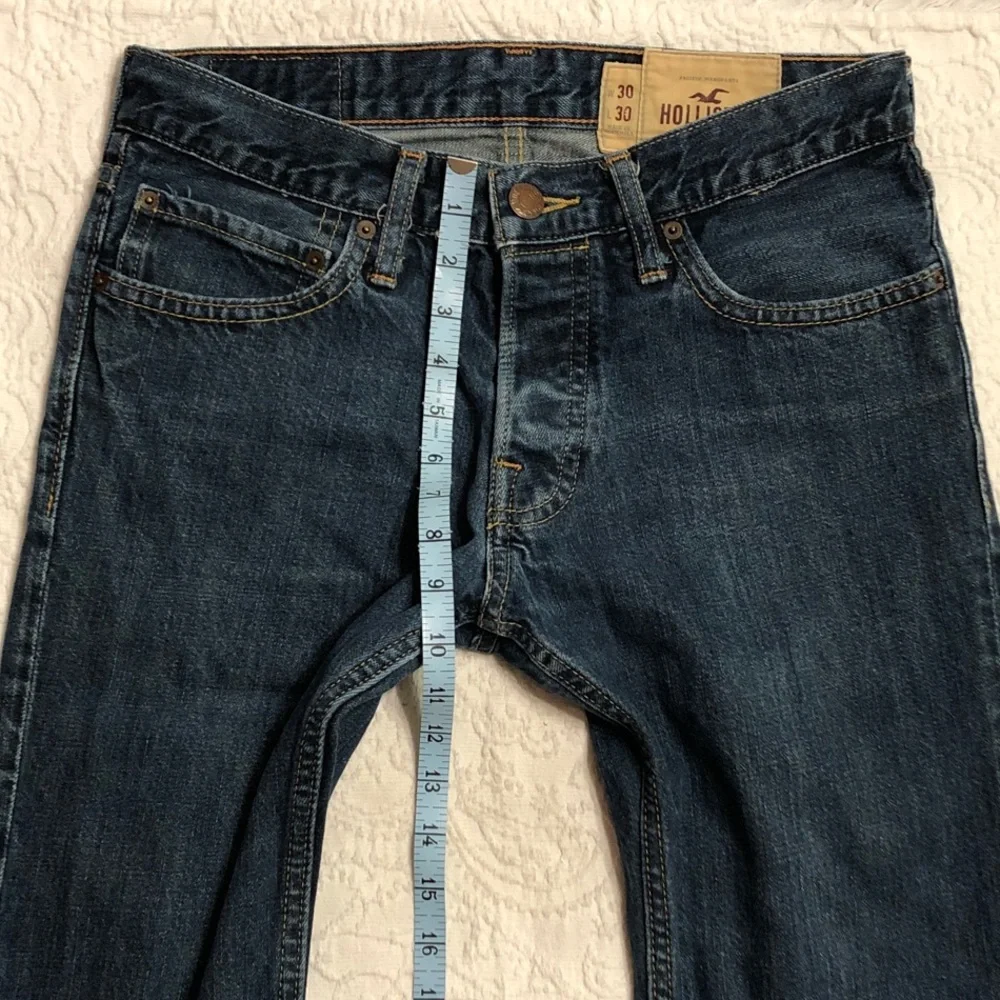 Hollister Men's Jeans Size 30X30 Dark Wash Straight Leg